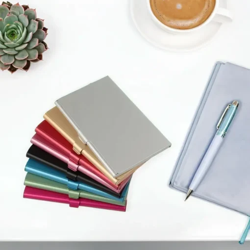 Etui cartes de visite métal 8 couleurs disponible – Image 2