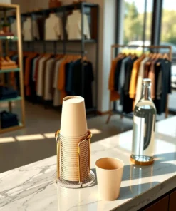 porte gobelets doré, chic