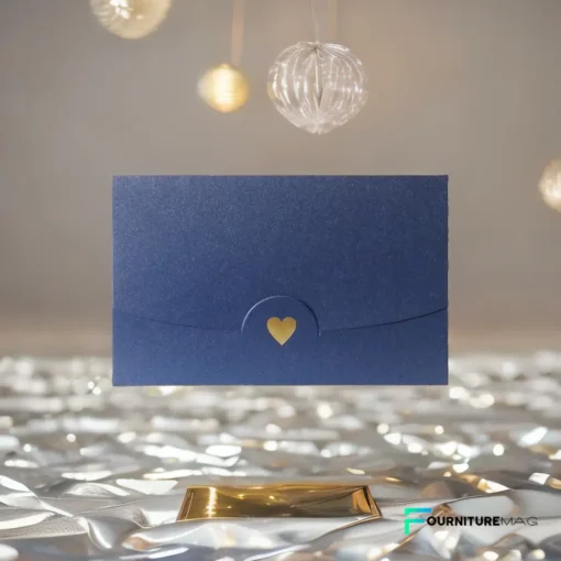 Enveloppes cartes cadeaux cœur doré – Lot de 10 (10,5 cm x 7 cm) – Image 3