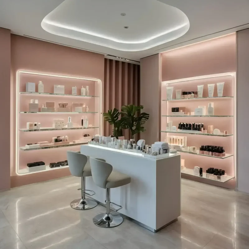 aménagement salon de beauté professionnel