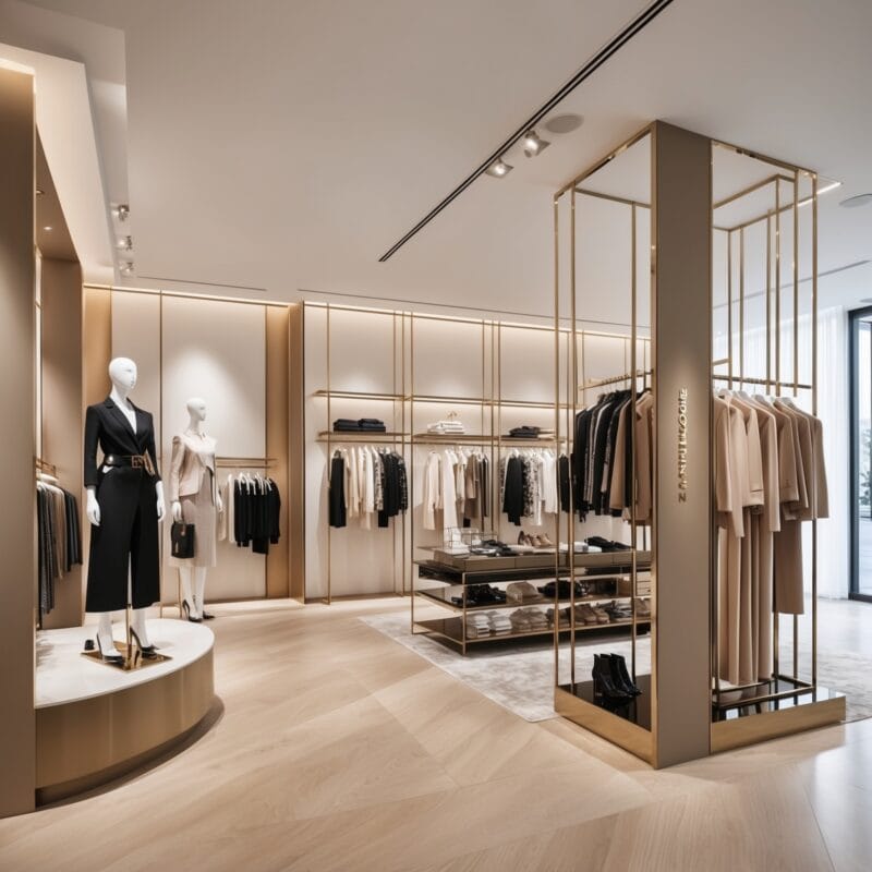 Mobilier et agencement pour magasin pret a porter professionnel