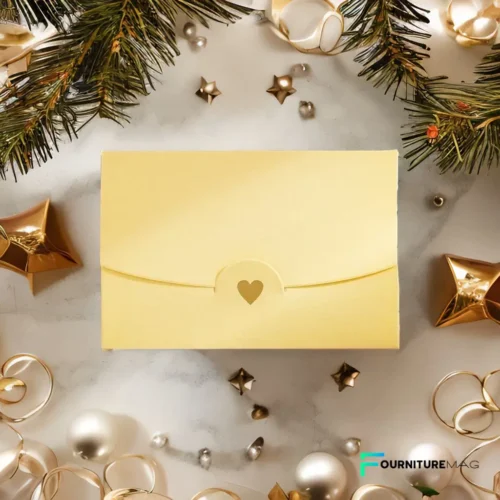 Enveloppes cartes cadeaux cœur doré – Lot de 10 (10,5 cm x 7 cm) – Image 2